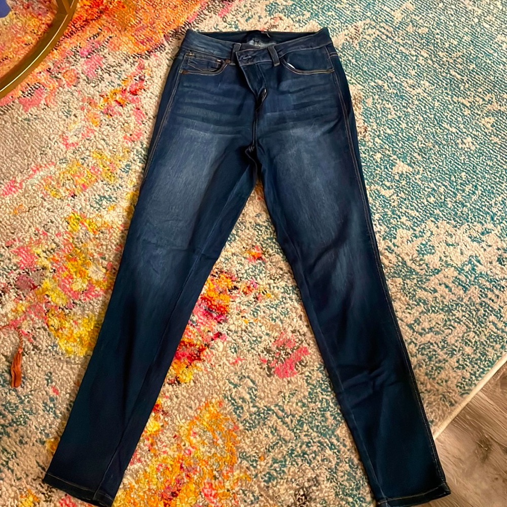 1822 dark wash high waisted jeans